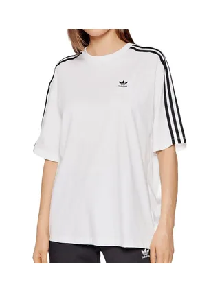 T-shirt Oversized Blanc Femme Adidas H37796 1