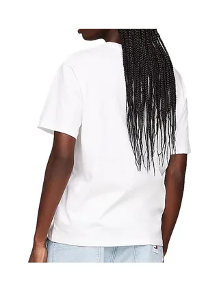 T-shirt Blanc Femme Tommy Hilfiger Varsity Spor 2