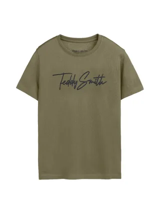 T-Shirt Kaki Garçon Teddy Smith Evan 1