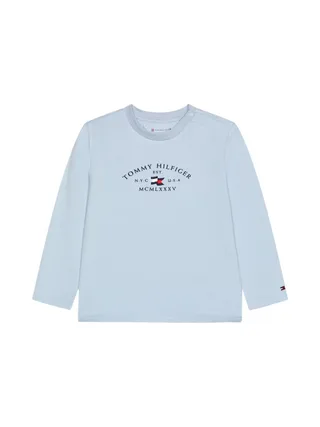 T-shirt Bleu Garçon Tommy Hilfiger Nautical 1