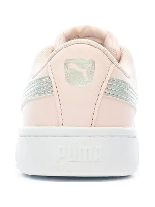 Baskets Rose/Gris pailleté Fille Puma Vikky Rainbow 3