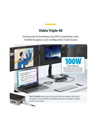 Triple Monitor Docking Station 10