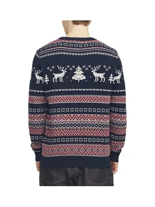 Pull de Noël Marine Homme Jack & Jones Jjxmas Snowball Knit 2