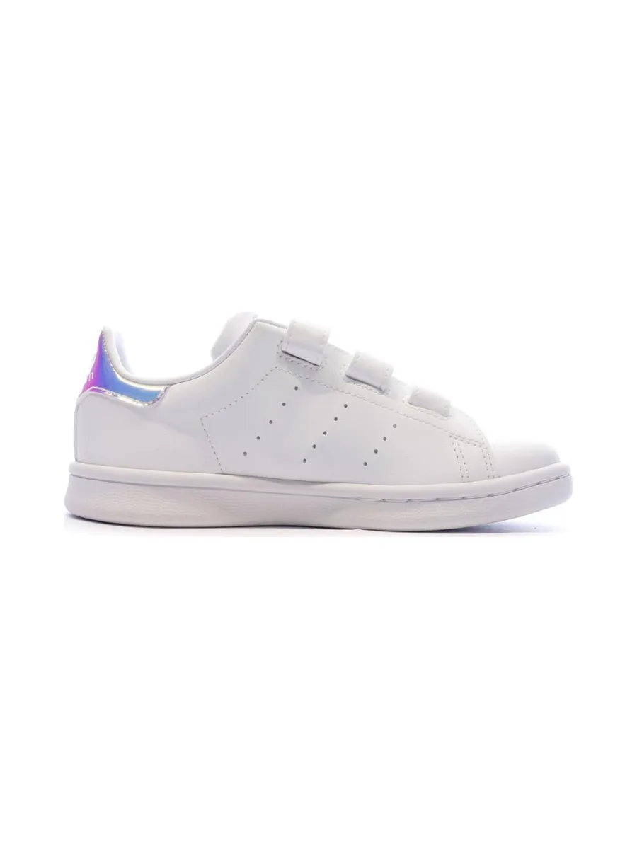 Stan Smith Baskets Blanches à Scratch Enfant Adidas 2