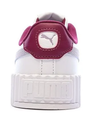 Baskets Blanches/Grises Fille Puma Carina 3.0 3