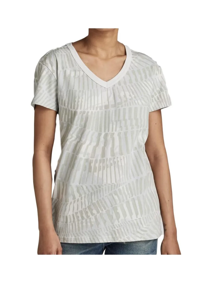 T-shirt Gris Femme All Over Print D21210 2
