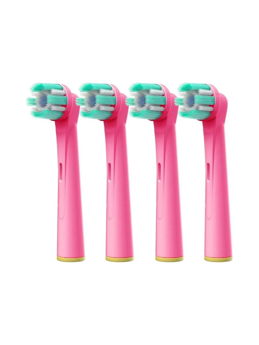 x4 Brossettes de Rechange Rotative Prodental Clean Action Bubblegum 2