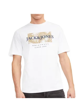T-shirt Blanc Homme Jack & Jones 12255042 1