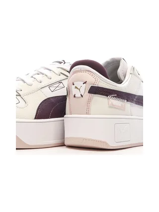 Chaussures Beige/Bordeaux Femme Puma Carina Street VTG 7