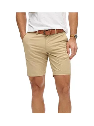 Short Chino Beige Clair Homme Superdry Stretch 1