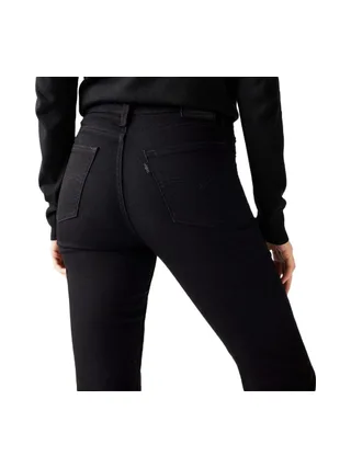 Jean 724 Noir Femme Levi's High Rise Straight 2