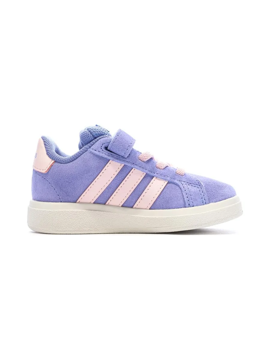 Baskets Violette/Rose Fille Adidas Grand Court 3