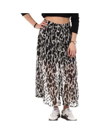 Jupe Grise/Noire à Motifs Femme Kaporal 1