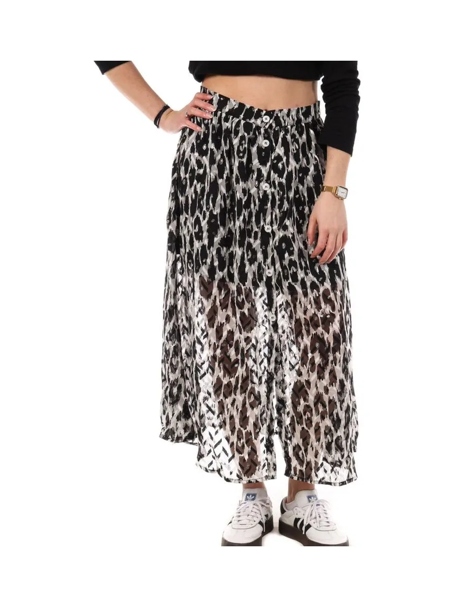 Jupe Grise/Noire à Motifs Femme Kaporal 2