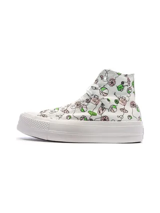 Baskets Blanches/Noires Femme Converse Lemonade 2