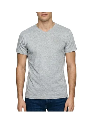 T-Shirt Gris Homme Lee Cooper GLC1986 1