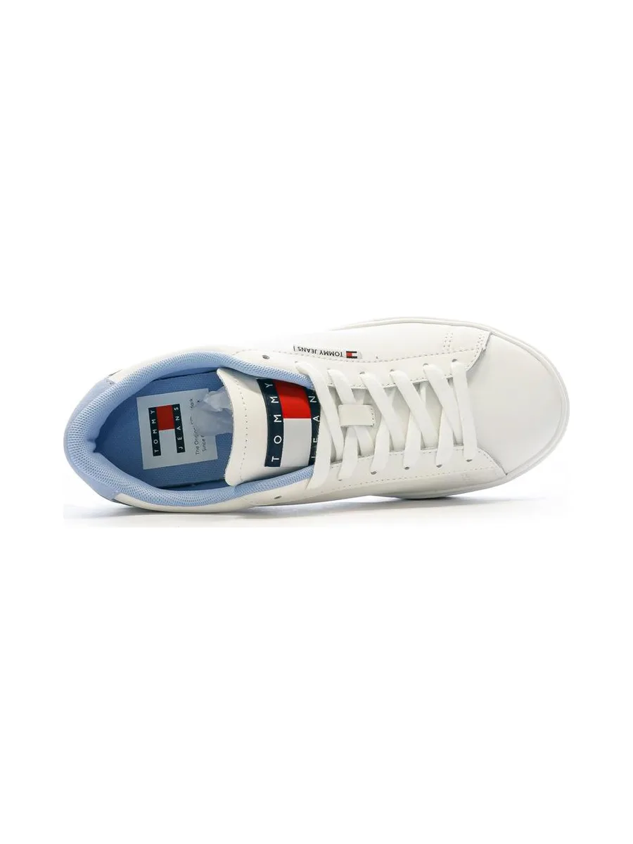 Baskets Blanches/Bleu Femme Tommy Hilfiger Cupsole Sneaker 5