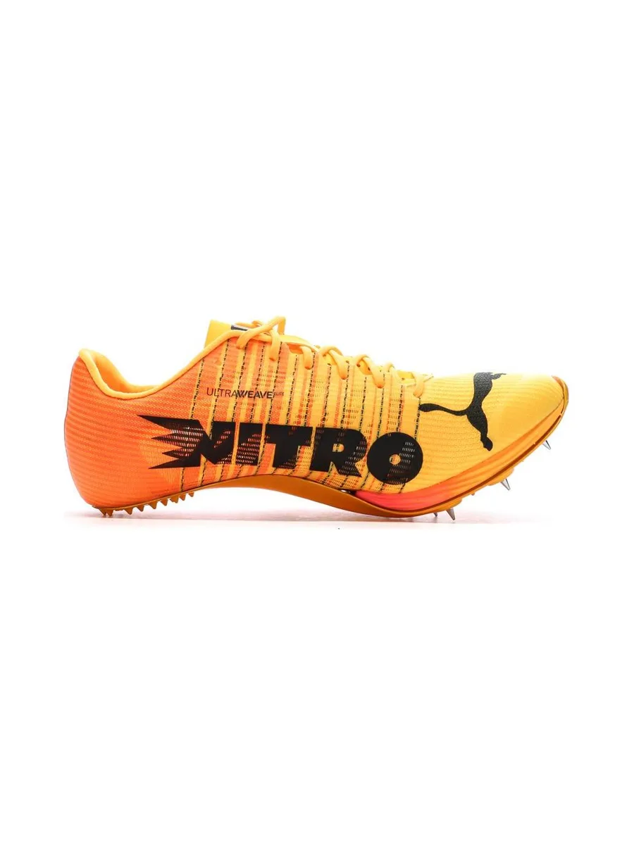 Chaussures d'Athlétisme Orange Rose Mixte Puma evoSPEED Sprint NITRO 2 3