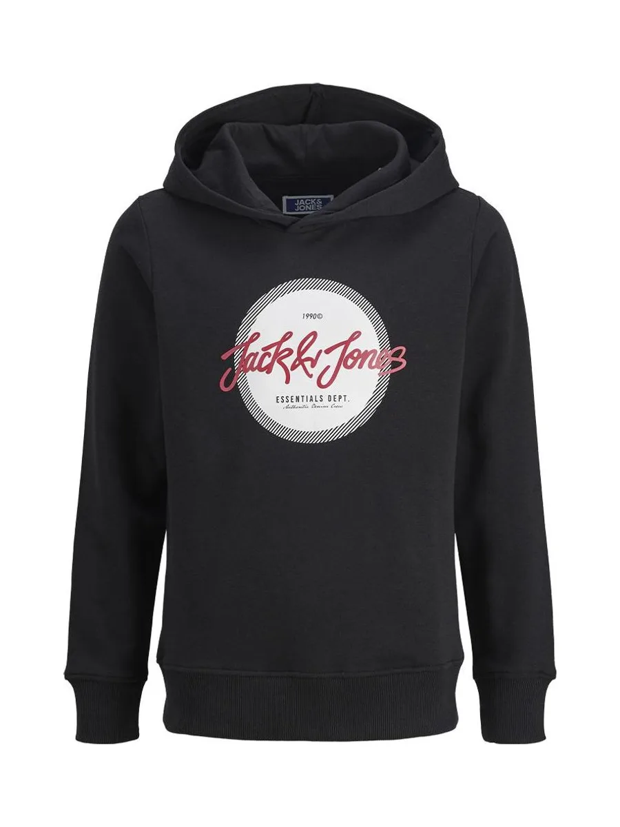Sweat à Capuche Noir Garçon Jack & Jones Hurban 2