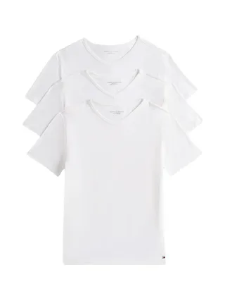 Lot de trois T-Shirt Blanc Homme Tommy Hilfiger Stretch 1