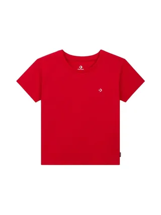 T-Shirt Rouge Femme Converse Jersey 1