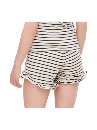 Short Beige/Marine Femme Mamalicious Nadine 2