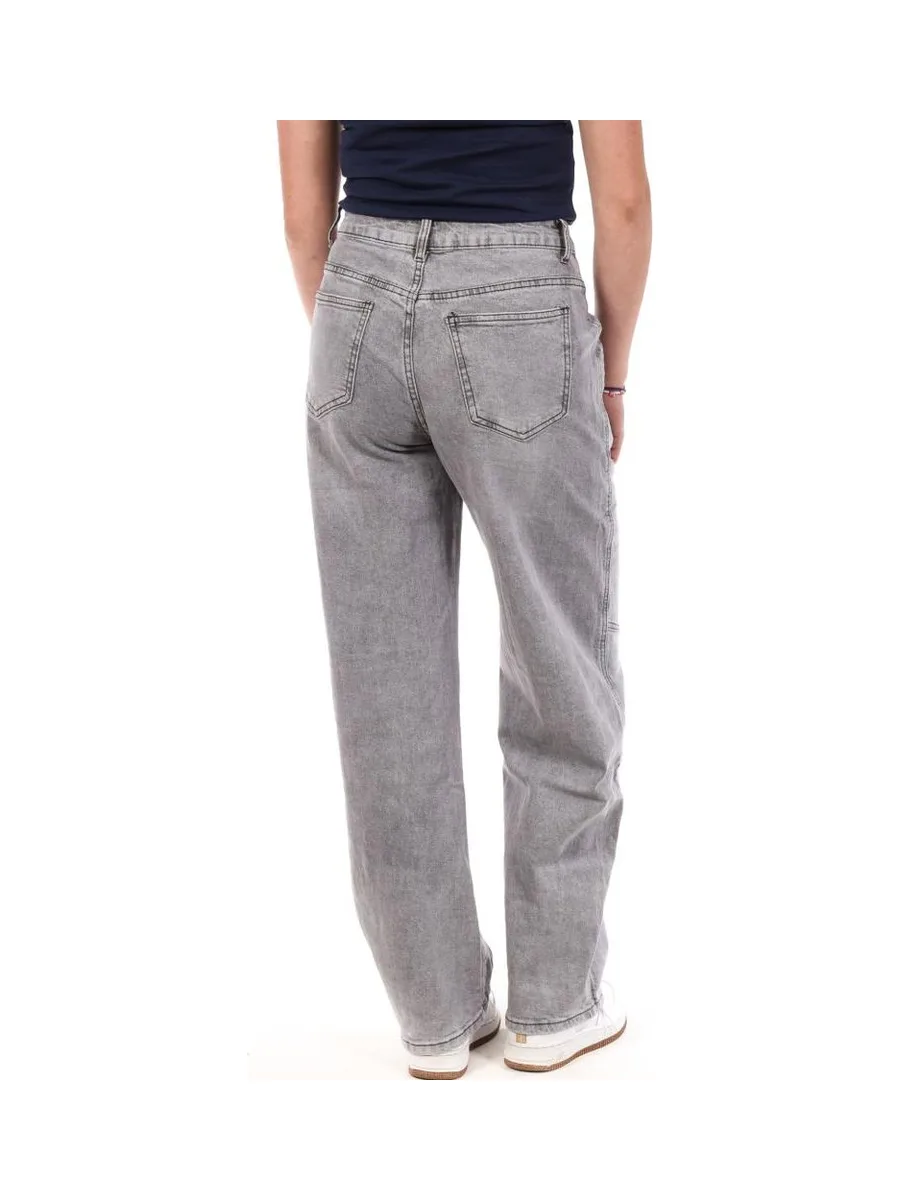 Jean Loose Gris Clair Femme Monday Premium 109 3