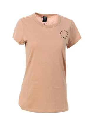 T-shirt Rose Femme G-Star Raw Circle 1
