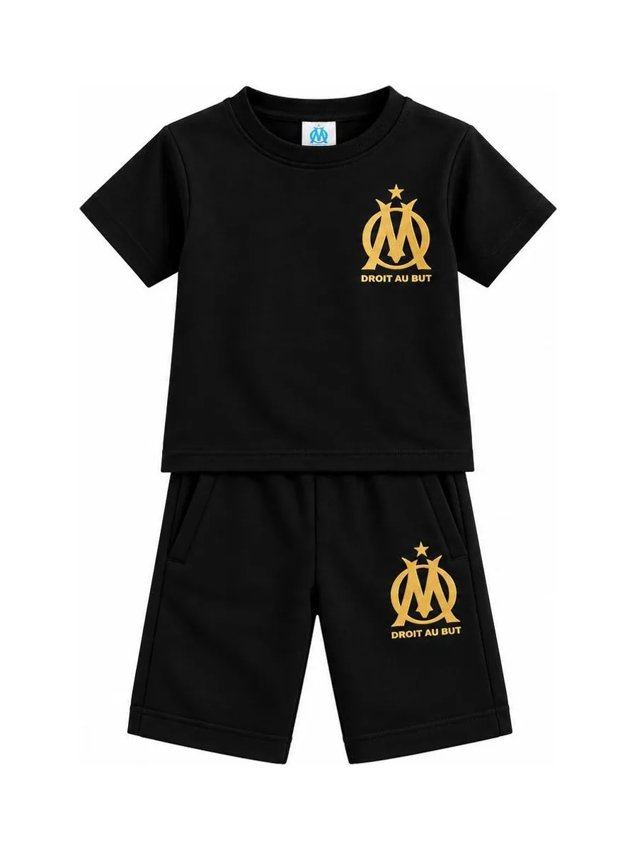 Ensemble Noir/Doré Garçon Olympique de Marseille G23021 2