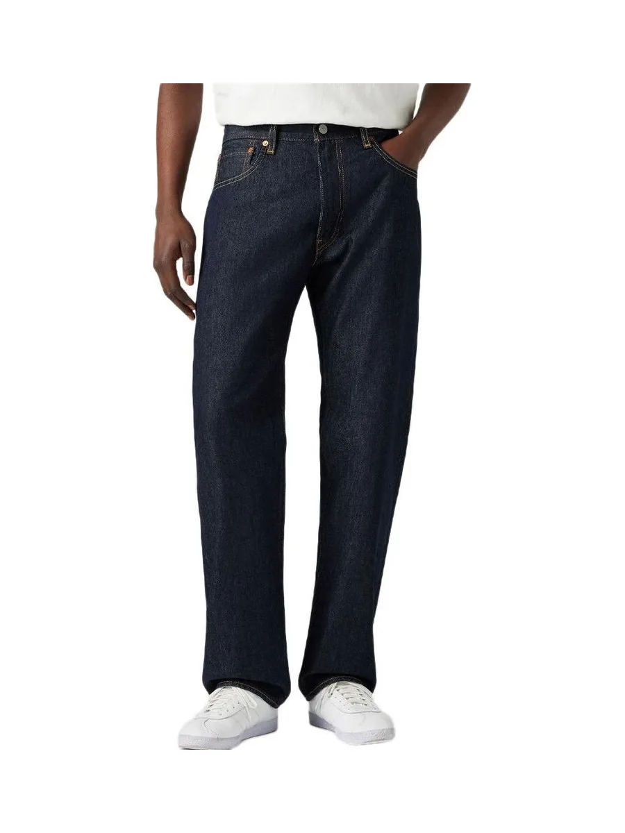 Jean 555 Bleu Foncé Brut Homme Levi's Relaxed Straight 2