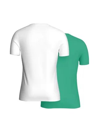 2x T-Shirt Blanc/Vert Homme Kaporal TIFTH 2