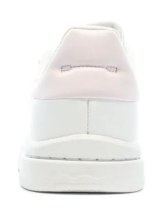 Baskets Blanc/Rose Femme Adidas Court Silk 3