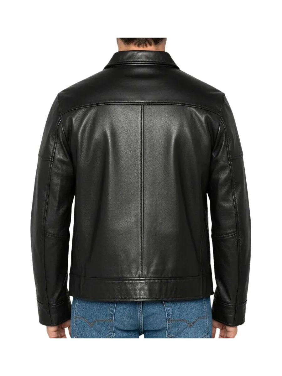 Blouson Noir Homme Schott LCADAM 3