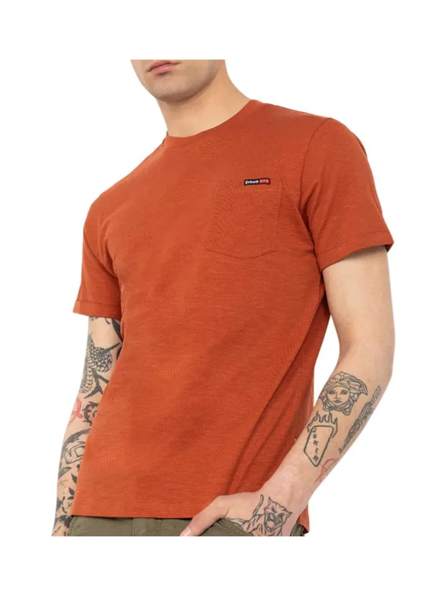 T-Shirt Terracotta Homme Schott TSKEA1 2