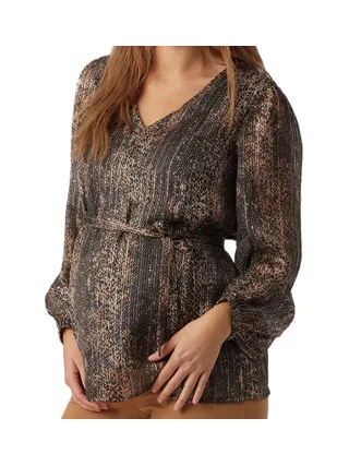 Blouse de Grossesse Noir/Marron Femme Vero Moda Maternity 20018589 1