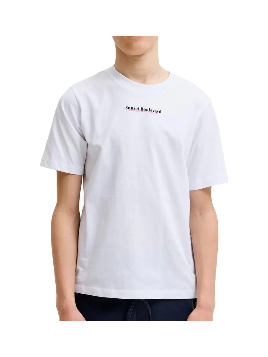 T-Shirt Blanc Garçon Jack & Jones Jjcity 1