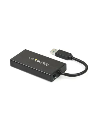 Portable USB 3.0 Hub w/Gigabit Ethernet 2