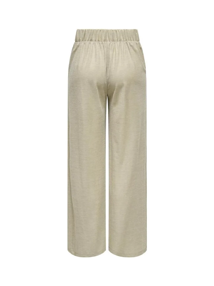 Pantalon Fluide Beige Femme JDY Geggo 2