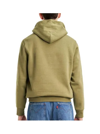 Sweat à Capuche Kaki/Rouge Homme Levi's Fleece 2