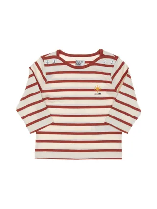 T-shirt Rose à rayures Enfant EOM Loris 1