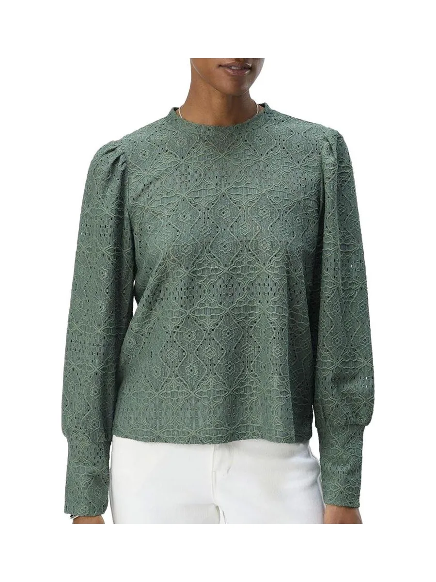 Blouse Dentelle Vert Sauge Femme Vero Moda 23041023 2