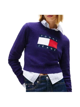 Pull Violet Femme Tommy Hilfiger Tjw Sparkle Flag 1