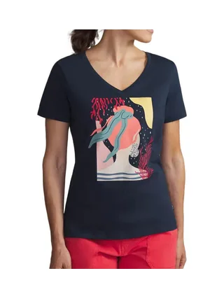 T-Shirt Marine Femme TBS Arctique 1
