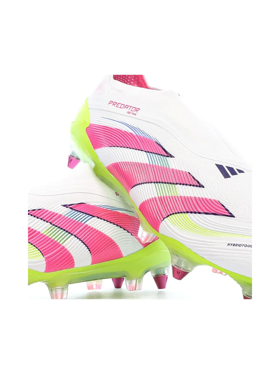 Chaussures de Foot Blanc/Rose Adidas Predator Elite Ll SG 8