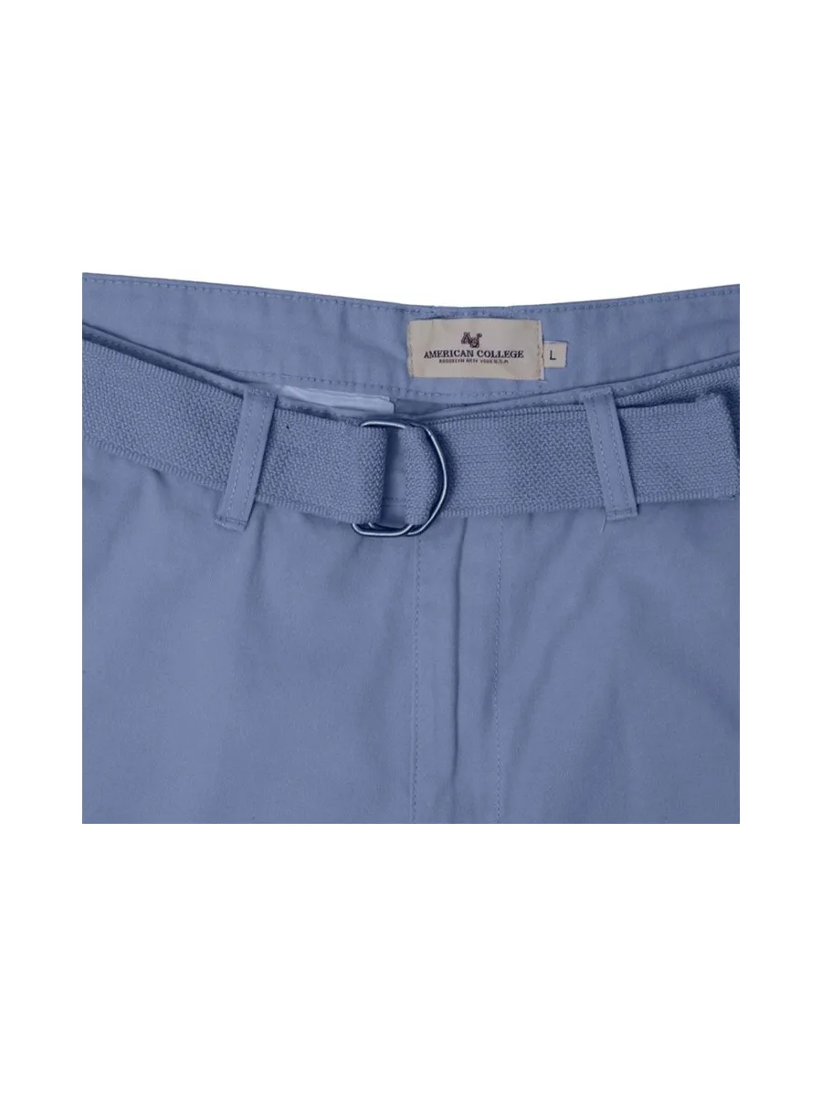 Short Bleu Homme American College Chino 4