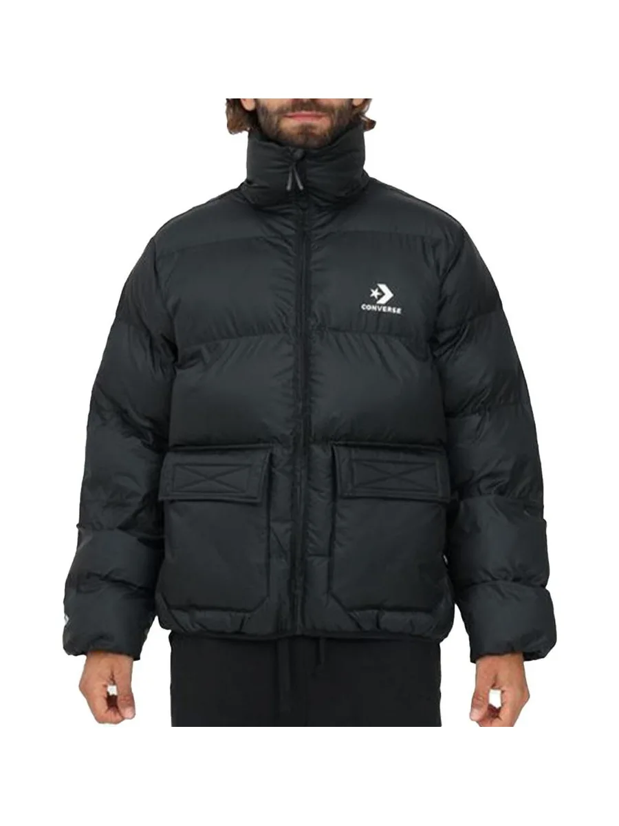 Doudoune Noir Homme Converse Patch Pocket 1