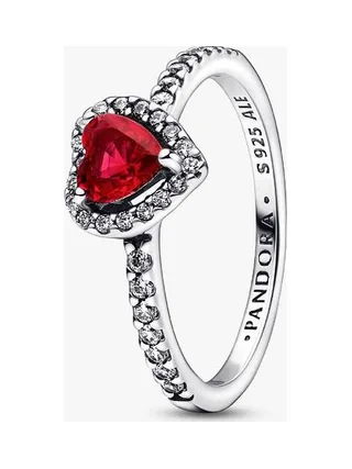 Pandora - Bague Scintillant Elevated Heart rouge 1