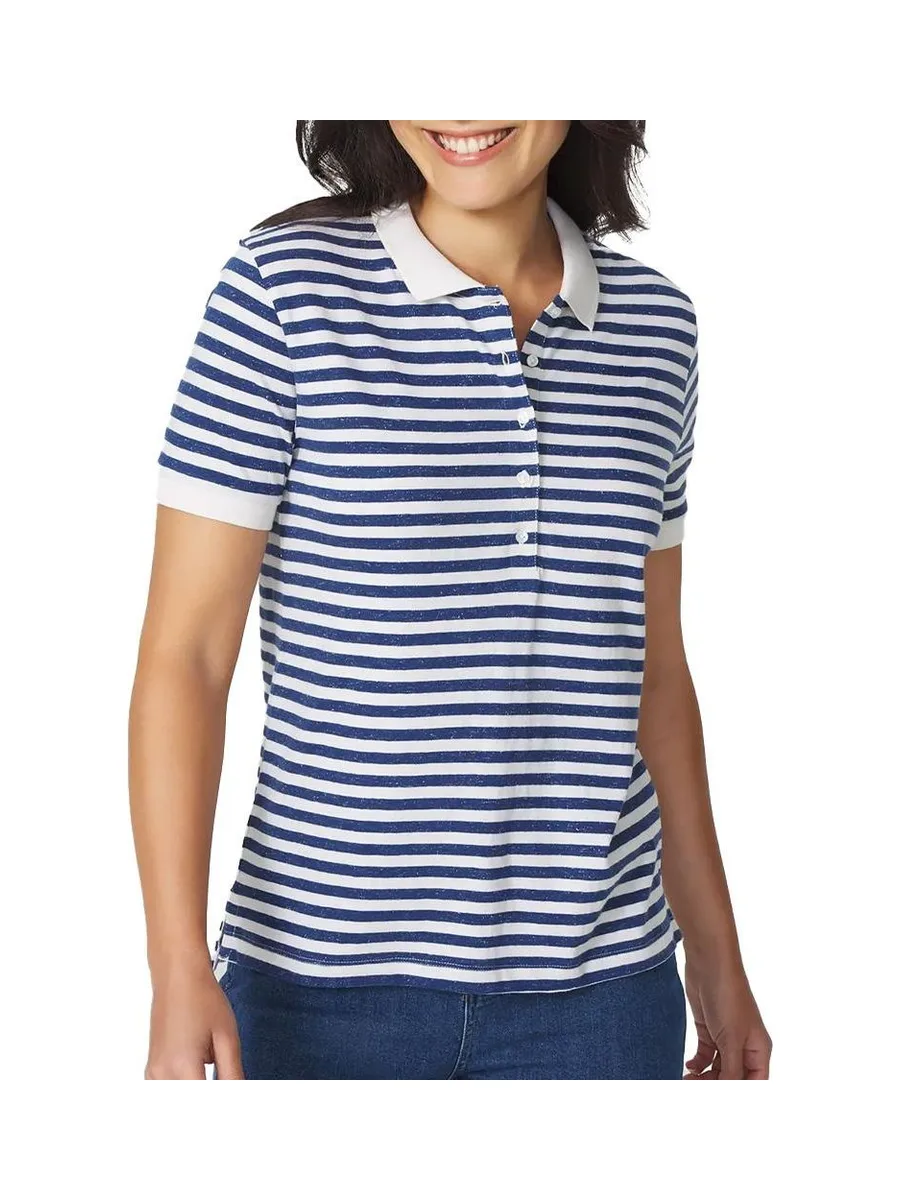 Polo Bleu/Blanc Femme TBS ADIOLPOL 2