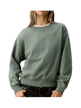 Sweat Vert Femme Calvin Klein Jeans Archive 1