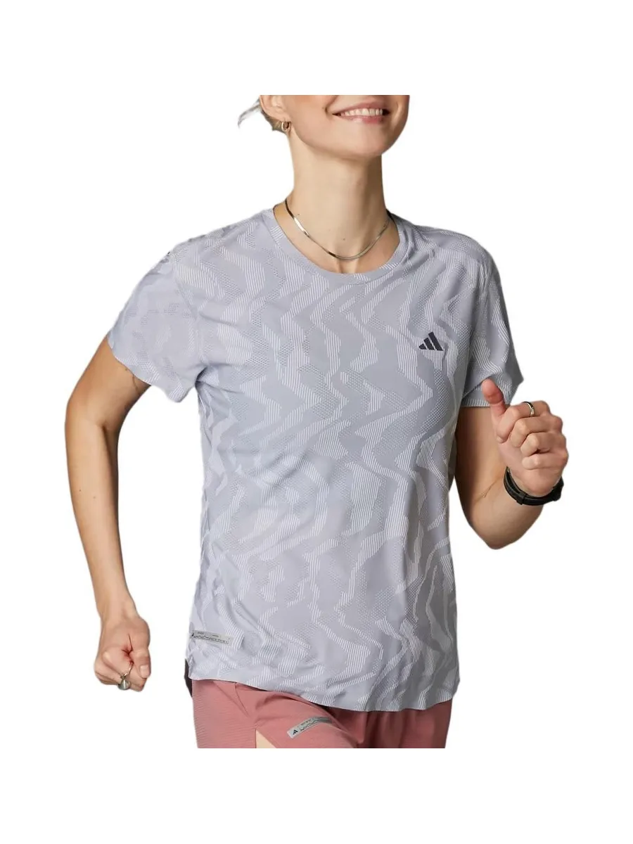 T-Shirt Gris Femme Adidas IY0719 2